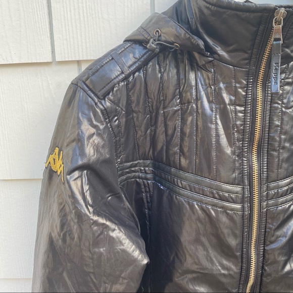 Vintage kappa bomber puffer jacket with detachable hood - Picture 6 of 15